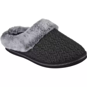 image of Skechers Womens Cozy Campfire Faux Fur Memory Foam Slippers UK Size 4 (EU 37)