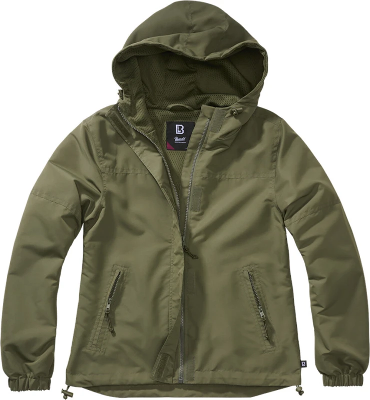 Image of Brandit Summer Windbreaker Ladies Jacket, green, Size XS for Women
