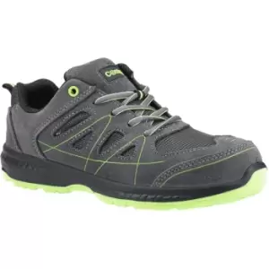 Image of Centek Mens Suede Trainers (10 UK) (Grey/Green)