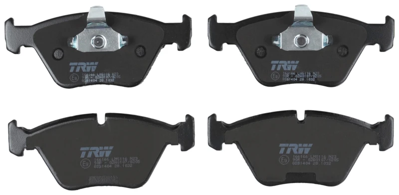 Image of TRW GDB1404 Brake pad set prepared for wear warning indicator Brake Pad Set,disc brake (402)