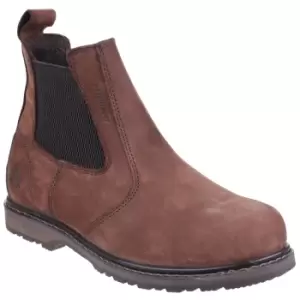 Image of Amblers Mens AS148 Sperrin Pull On Safety Dealer Boots (10 UK) (Brown)