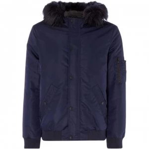 image of Criminal Asher Cropped Parka - Marine