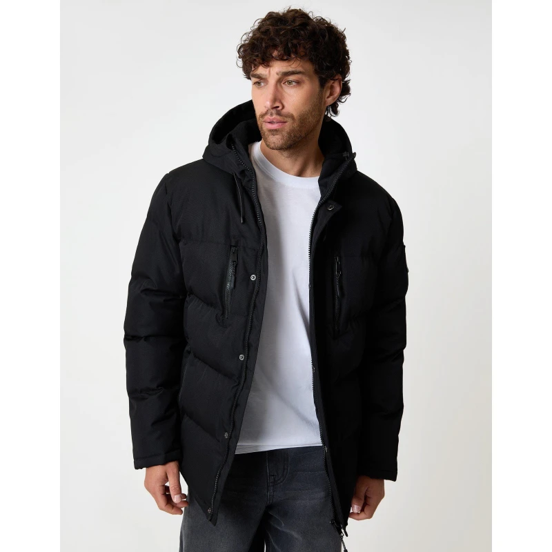 Image of Threadbare Mens TB Matthew Parka Black male Medium