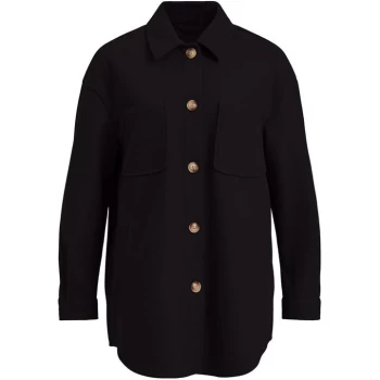 Image of Vila Sleeve Shirt Jacket - Black