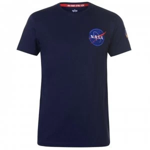 image of Alpha Industries Tee - Rep Blue