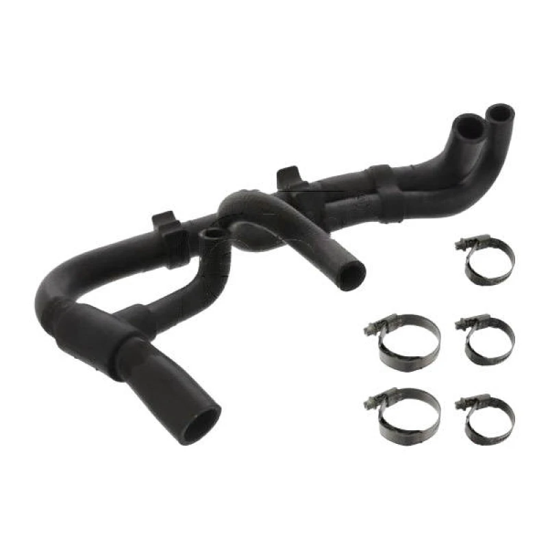 Image of FEBI BILSTEIN 49134 Radiator Hose OE Turbo NEW, EPDM (ethylene propylene diene Monomer (M-class) rubber), with clamps EPDM (ethylene propylene diene M
