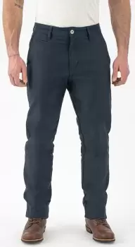 Image of Rokker Navy Chino Motorcycle Textile Pants, blue, Size 28, blue, Size 28