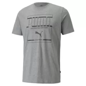 image of Puma Graphic QT T Shirt Mens - Grey