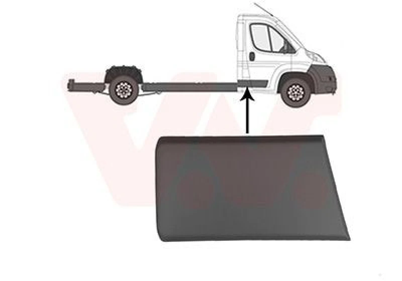Image of VAN WEZEL Trim / Protective Strip, sidewall VAN WEZEL 1651426