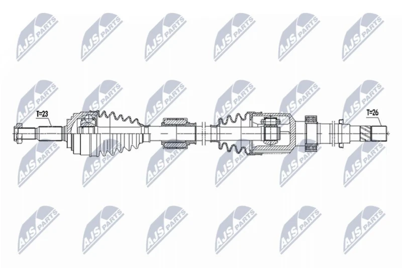 Image of NTY Drive shaft NTY NPW-RE-222