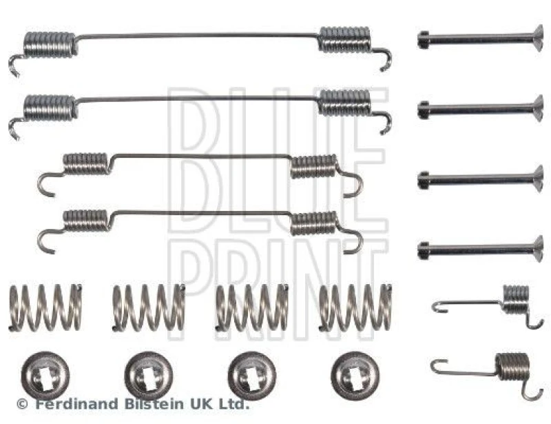 Image of Blue PRINT Brake shoe fitting kit Blue PRINT ADBP410075