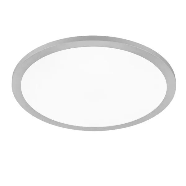 image of Tiberius Modern 40cm Flush Ceiling Light Titanium 4000K