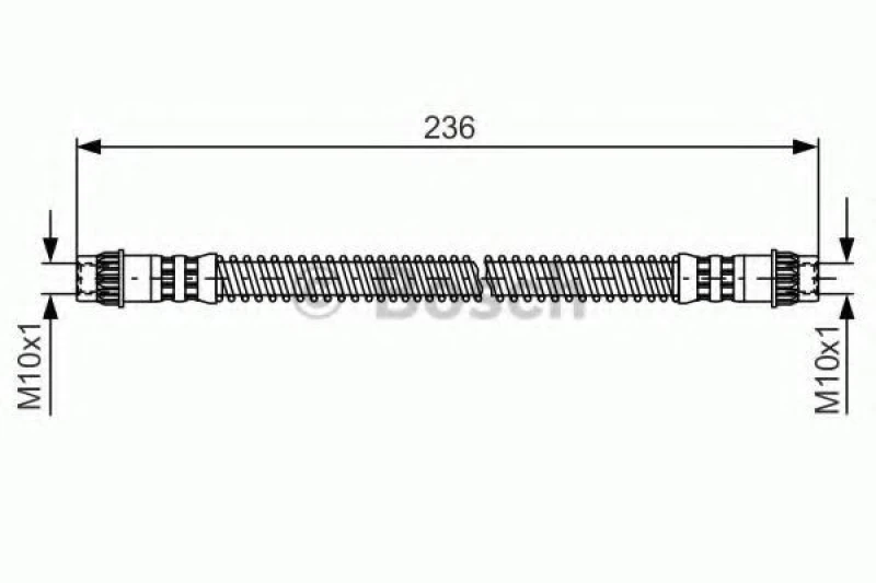 Image of Brake hose Bosch 1 987 476 148