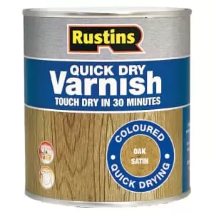 image of Rustins Quick Dry Varnish - Oak - 500ml