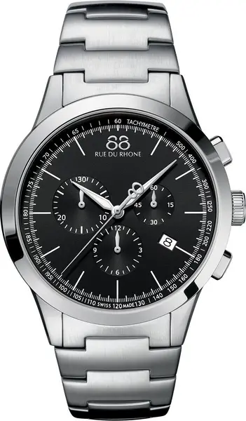 image of 88 Rue Du Rhone Watch Rive 43mm Mens - Black RDR-068