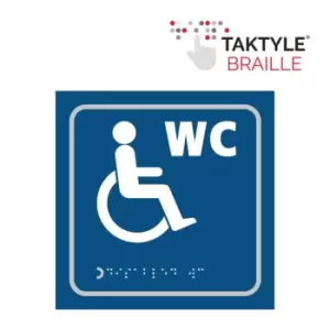 Image of Disabled Wc Symbol - Taktyle (150 x 150mm)