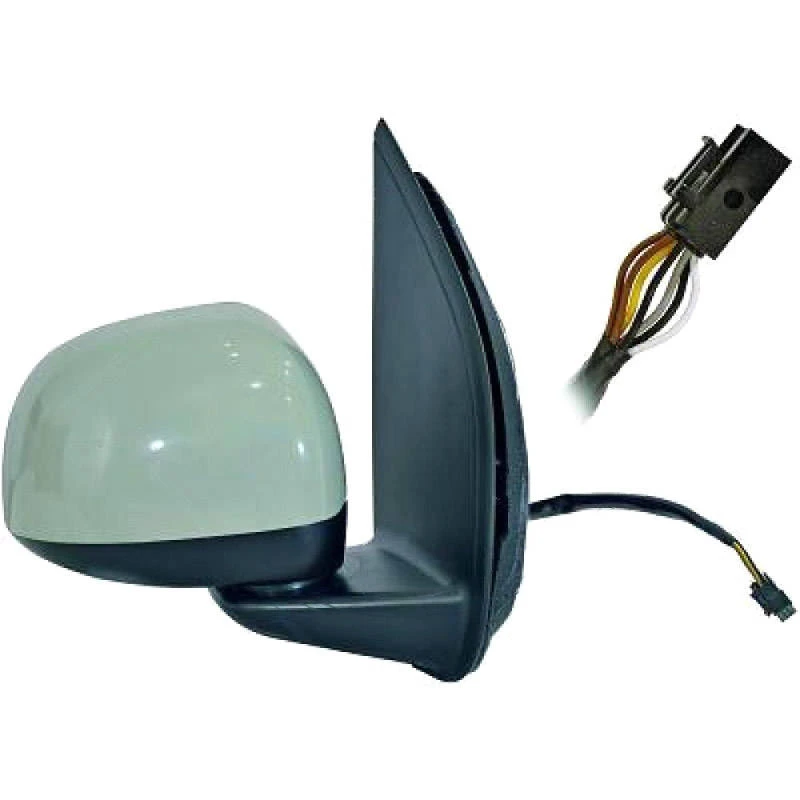 Image of DIEDERICHS 3435124 Wing mirror Right, Complete Mirror, primed Outside Mirror (50)