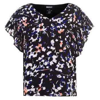 Image of DKNY Print Blouse - Multi