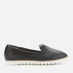 Dune Womens Galleon Leather Comfort Loafers - Black - UK 3