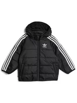 Image of adidas Originals Toddler Kids Adicolor Padded Jacket - Black, Size 2-3 Years, Women