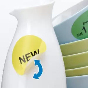 Image of HERMA Removable labels A4 63.5x42.3mm oval white...