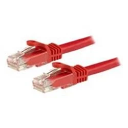 image of StarTech Red Ethernet Cable Gigabit Snagless RJ45 UTP Cat6 Patch Cable Patch Cord 5m