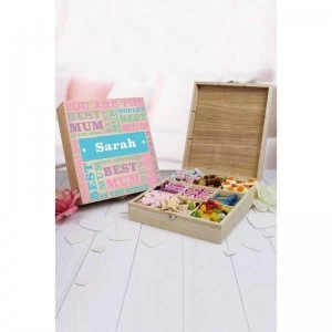 image of Personalised Best Mum Sweet Box Large