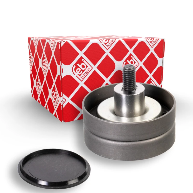 Image of FEBI BILSTEIN 173072 Idler Pulley with screw Metal Deflection/Guide Pulley,v-ribbed belt (312)