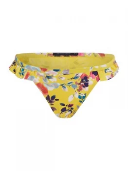 Image of French Connection Linosa frilly pant Yellow