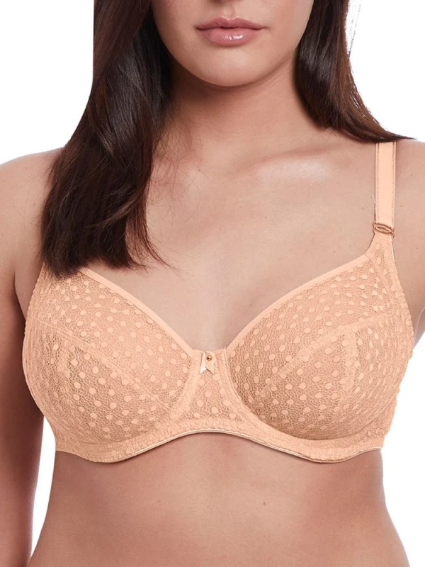 Image of Freya Womens Starlight Side Support Bra in Nude Size: 30FF Nude Female 30FF