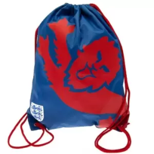 Image of England FA Crest Drawstring Bag (One Size) (Blue/Red)