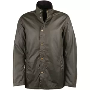 Image of Barbour Mens Evelar Wax Jacket Olive Large