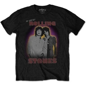 Image of The Rolling Stones - Mick & Keith Unisex Small T-Shirt - Black