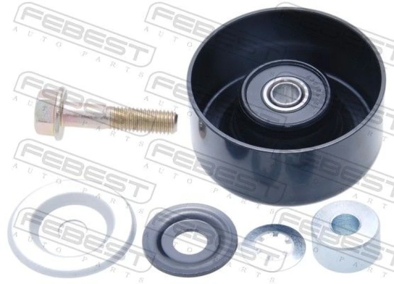 Image of FEBEST 0288-V36 Idler Pulley Deflection/Guide Pulley,v-ribbed belt (312)
