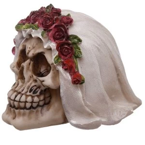 image of Gothic Wedding Day Skull Bride Ornament