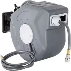 Image of VEVOR 20M Auto Retractable Air Rewind Hose Reel Line Compressor Wall Mounted Rewind 65ft sip Super mega air Hose Reel 20m Compressed air Hose Reel