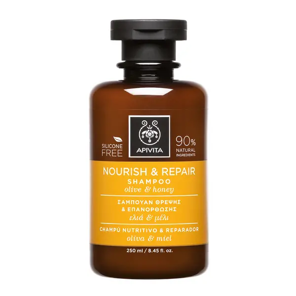 Image of Apivita Nourish & Repair Olive & Honey Shampoo 250ml