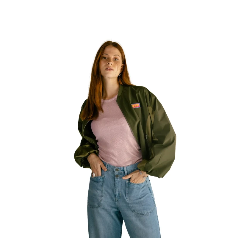 Image of Freeman T Porter Womens bomber Freeman T Porter Virama Mix Vert Female XS
