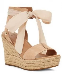 image of UGG Wittley Wedge Sandals - Bronze, Bronze, Size 5, Women