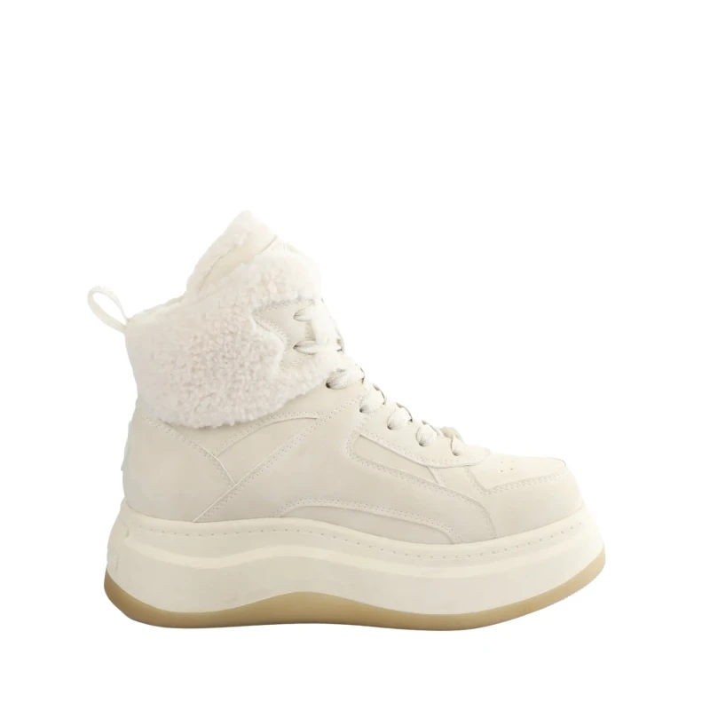 Image of Buffalo Womens Trainers Buffalo Celes Mid Warm Gris Female 38