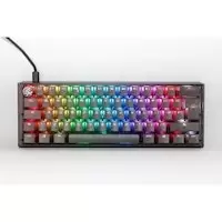 image of Ducky One 3 Aura Mini 60% Mechanical Gaming Keyboard Black UK Layout Cherry Blue Switch