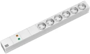 Image of Bachmann 5x Schuko, 2m power extension 6 AC outlet(s) Grey