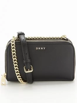 Image of DKNY Felicia Camera Bag with Chain - Black/Gold, Women