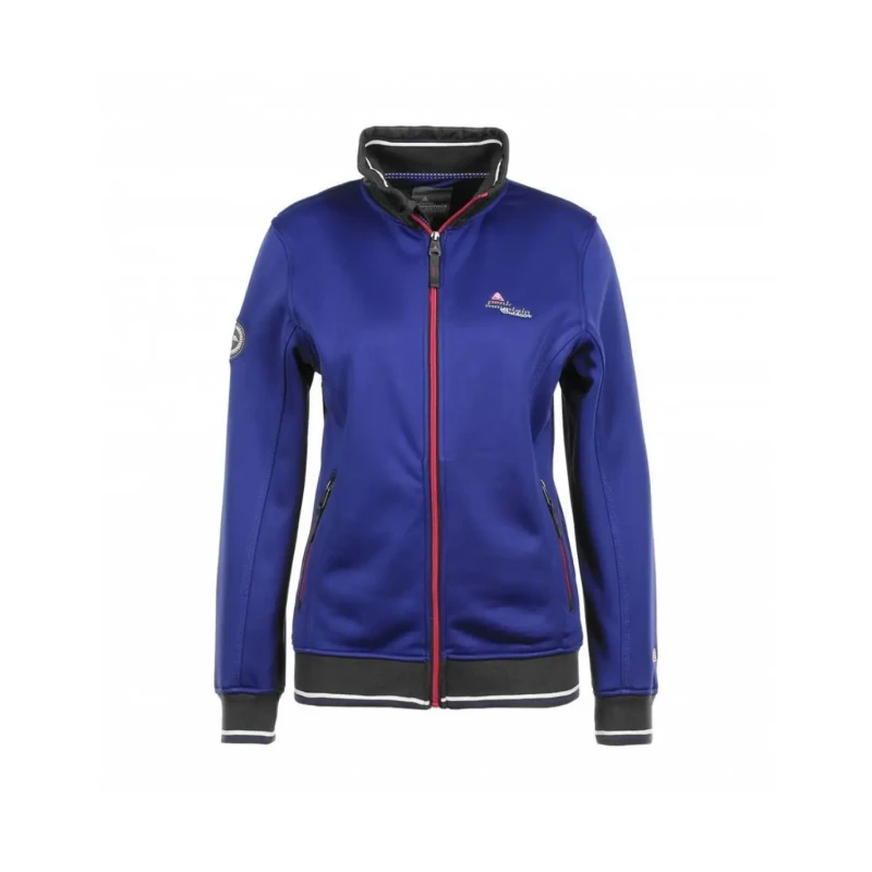 Image of Womens fleece shell jacket Peak Mountain Acreen Bleu Female XL