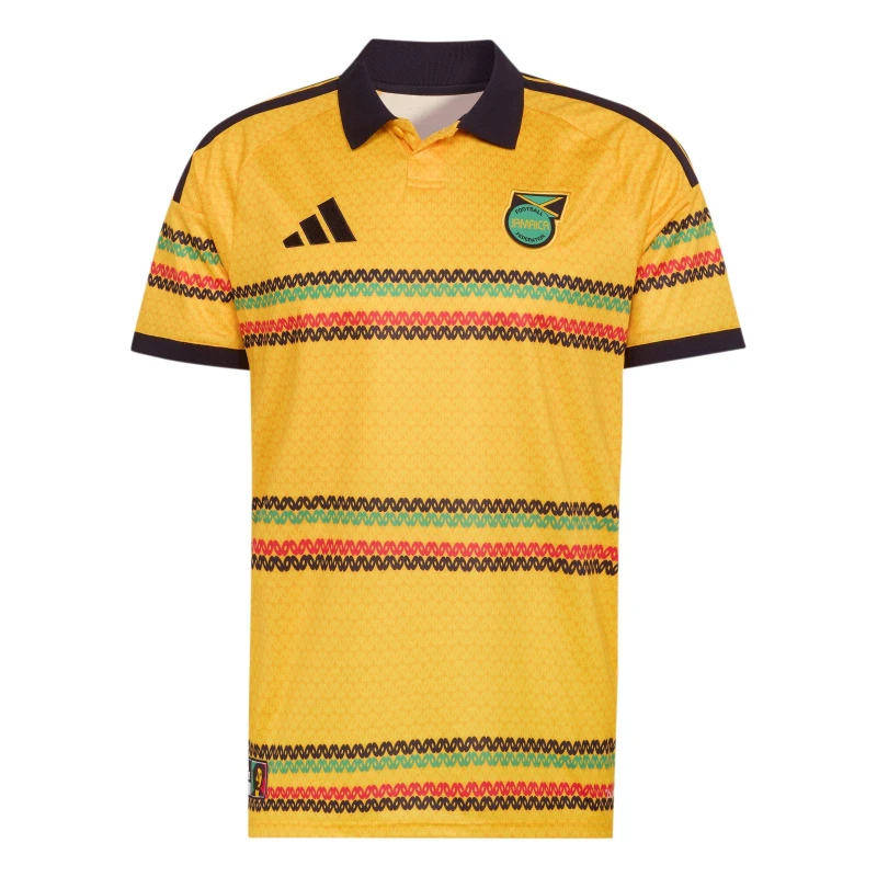 Image of adidas Mens Jamaica Home Shirt 2026 Gold/Green male L