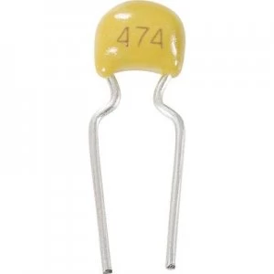 Image of Ceramic capacitor Radial lead 100 nF 100 Vdc 10