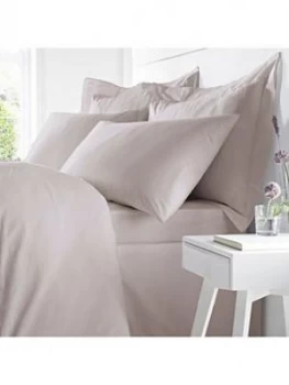 image of Catherine Lansfield Bianca Egyptian Cotton King Size Fitted Sheet In Blush