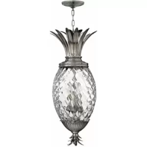 Image of 4 Bulb Ceiling Pendant Light Fitting Polished Antique Nickel LED E14 40W Bulb
