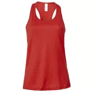 Bella + Canvas Womens/Ladies Jersey Racerback Tank Top (XL) (Red)