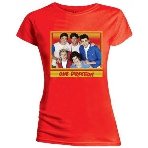 Image of One Direction- Cool Womens X-Large T-Shirt - Red